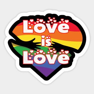 Love Is Love LGBT Rainbow Sticker